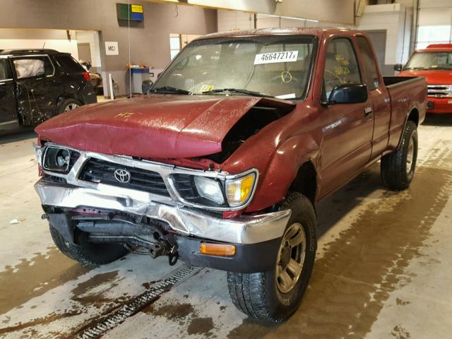 4TAWN72N8TZ204795 - 1996 TOYOTA TACOMA XTR RED photo 2