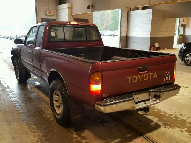 4TAWN72N8TZ204795 - 1996 TOYOTA TACOMA XTR RED photo 3