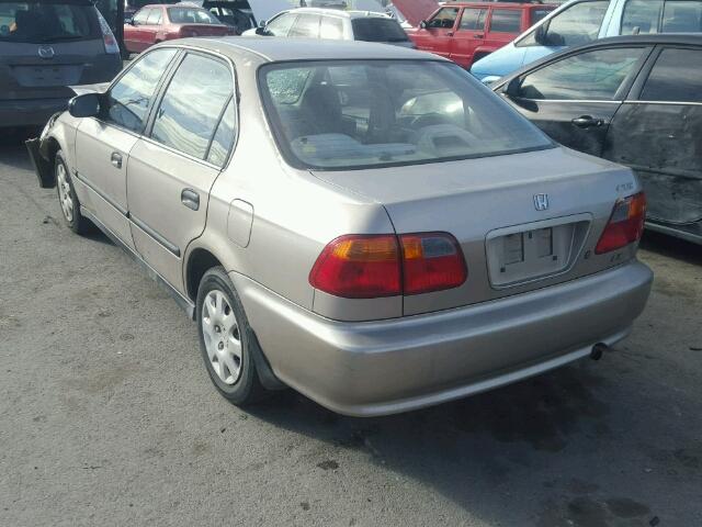 2HGEJ6573YH576265 - 2000 HONDA CIVIC LX TAN photo 3