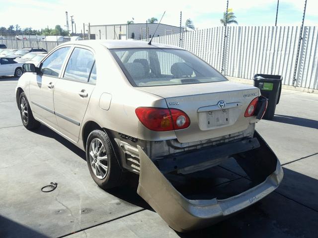 1NXBR32E94Z245706 - 2004 TOYOTA COROLLA CE GOLD photo 3