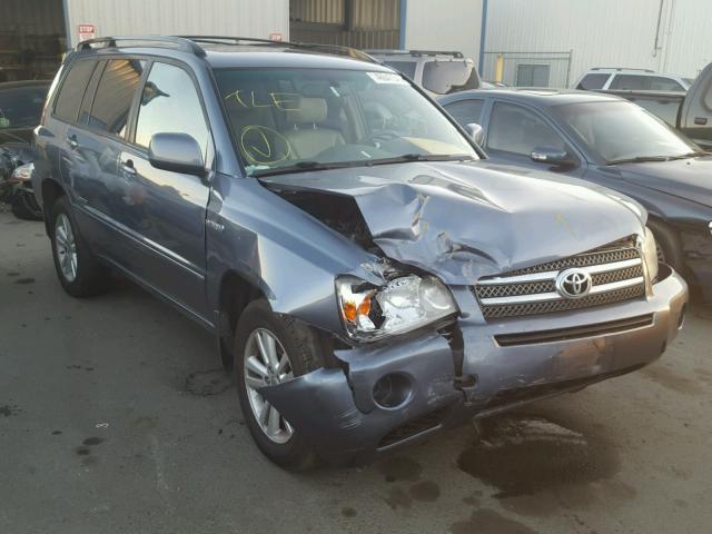 JTEEW21A870035477 - 2007 TOYOTA HIGHLANDER BLUE photo 1