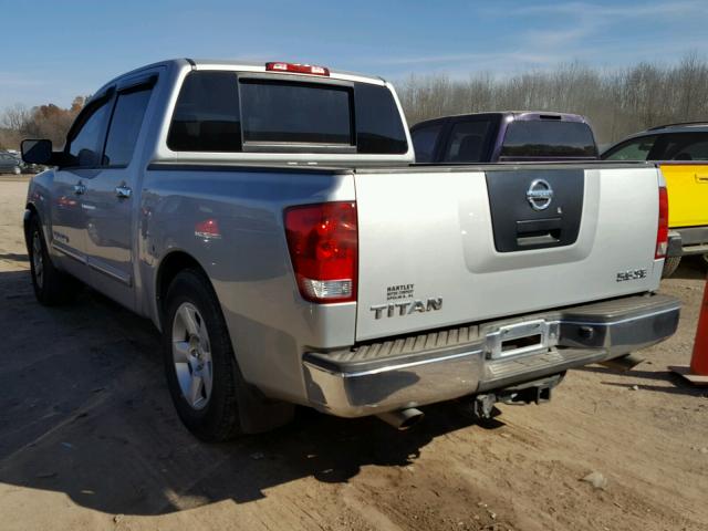 1N6BA07A57N204534 - 2007 NISSAN TITAN XE SILVER photo 3