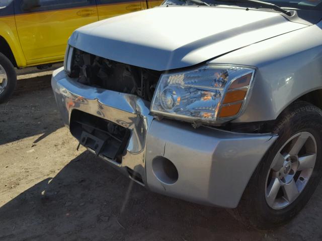 1N6BA07A57N204534 - 2007 NISSAN TITAN XE SILVER photo 9