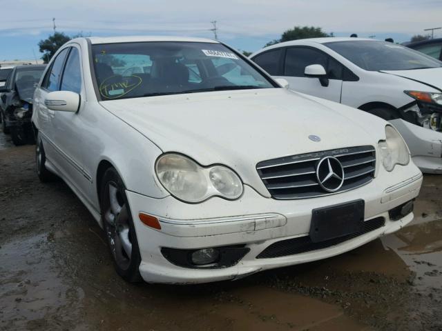 WDBRF52H46A866940 - 2006 MERCEDES-BENZ C GENERATI WHITE photo 1