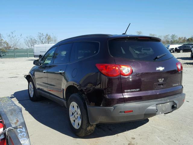 1GNLVEED9AS108296 - 2010 CHEVROLET TRAVERSE L PURPLE photo 3