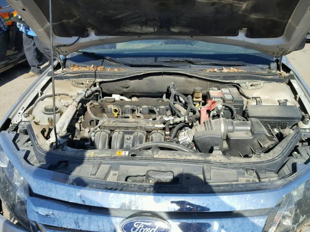 3FAHP0GA4AR288805 - 2010 FORD FUSION S SILVER photo 7