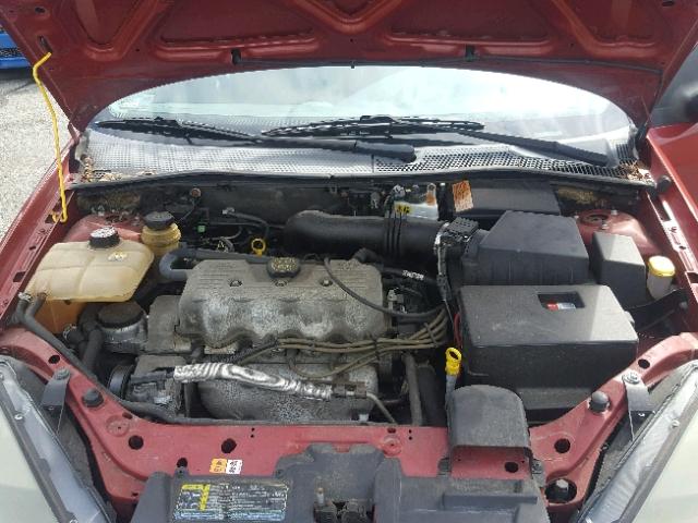 1FAFP33P33W326169 - 2003 FORD FOCUS LX RED photo 7