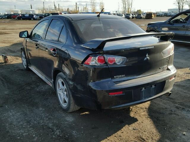 JA32U2FUXBU612199 - 2011 MITSUBISHI LANCER ES/ BLACK photo 3