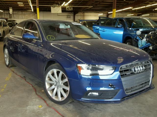 WAUFFAFL9DN049560 - 2013 AUDI A4 PREMIUM BLUE photo 1