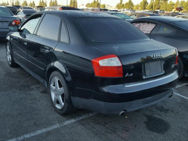 WAULC68E23A169875 - 2003 AUDI A4 1.8T QU BLACK photo 3