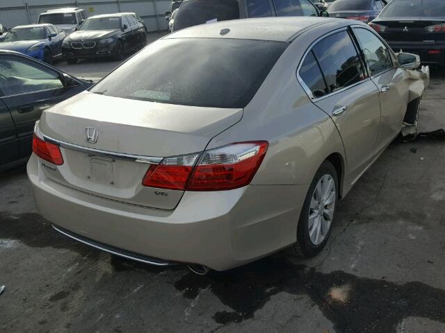 1HGCR3F84DA044215 - 2013 HONDA ACCORD EXL BEIGE photo 4