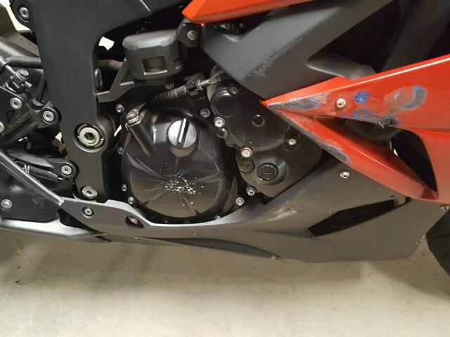 JKAZX4R199A009478 - 2009 KAWASAKI ZX600 R RED photo 7