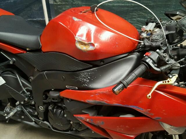 JKAZX4R199A009478 - 2009 KAWASAKI ZX600 R RED photo 9