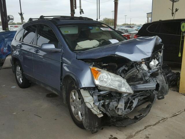 JHLRE38749C004921 - 2009 HONDA CR-V EXL BLUE photo 1