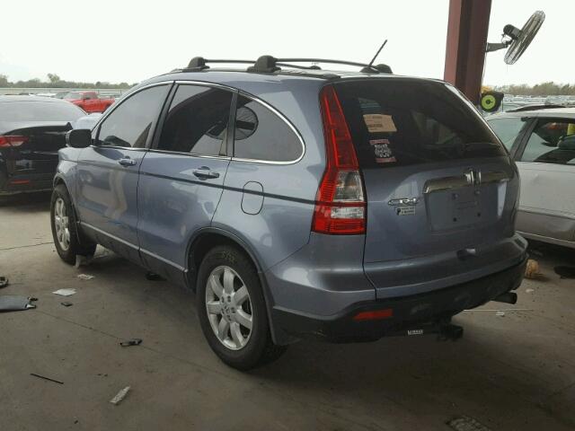 JHLRE38749C004921 - 2009 HONDA CR-V EXL BLUE photo 3