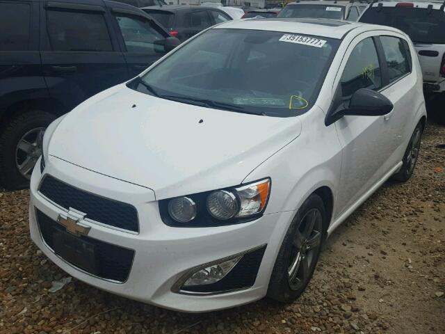 1G1JG6SB3D4162150 - 2013 CHEVROLET SONIC RS WHITE photo 2