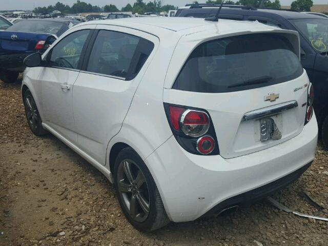 1G1JG6SB3D4162150 - 2013 CHEVROLET SONIC RS WHITE photo 3