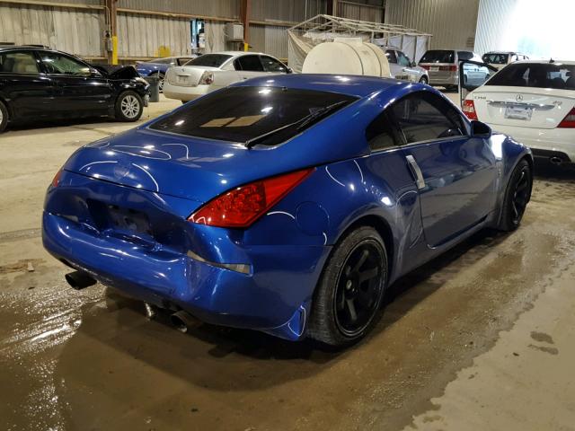 JN1AZ34DX6M310654 - 2006 NISSAN 350Z COUPE BLUE photo 4