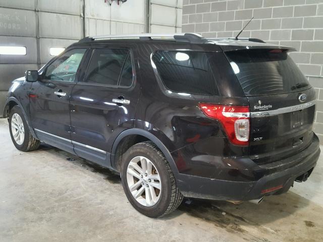 1FM5K7D87DGC05767 - 2013 FORD EXPLORER X MAROON photo 3