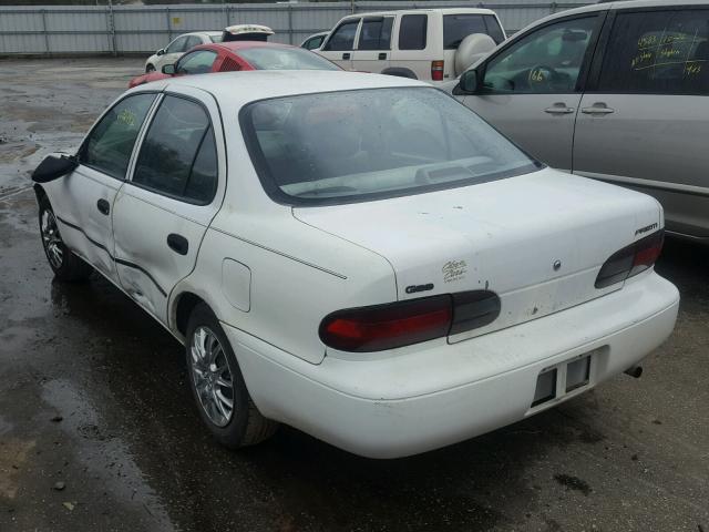 1Y1SK5263VZ462505 - 1997 GEO PRIZM WHITE photo 3