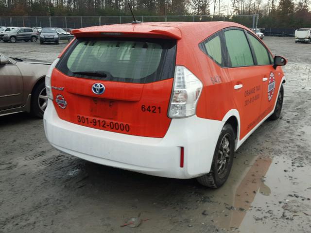 JTDZN3EU5E3329871 - 2014 TOYOTA PRIUS V ORANGE photo 4