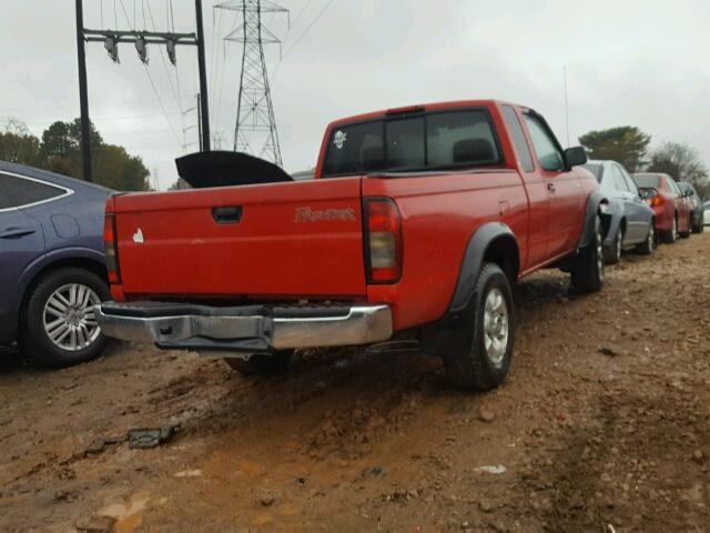 1N6ED26Y5YC332767 - 2000 NISSAN FRONTIER K RED photo 4