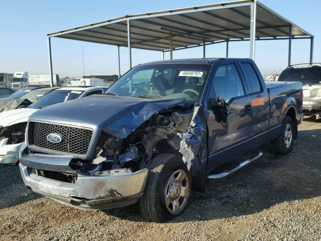 1FTRX12W24NA50756 - 2004 FORD F150 BLUE photo 2