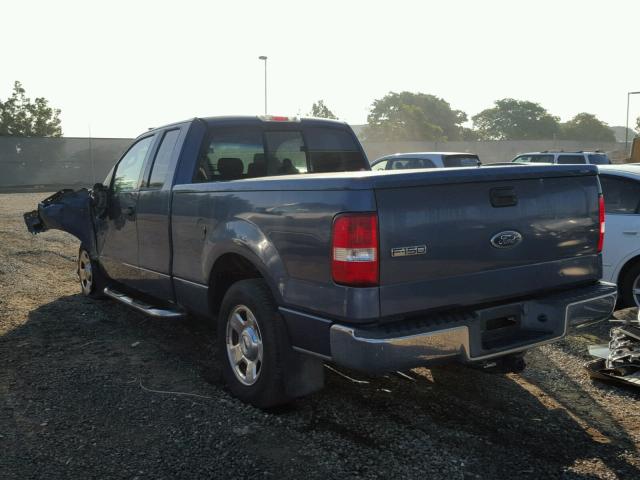 1FTRX12W24NA50756 - 2004 FORD F150 BLUE photo 3