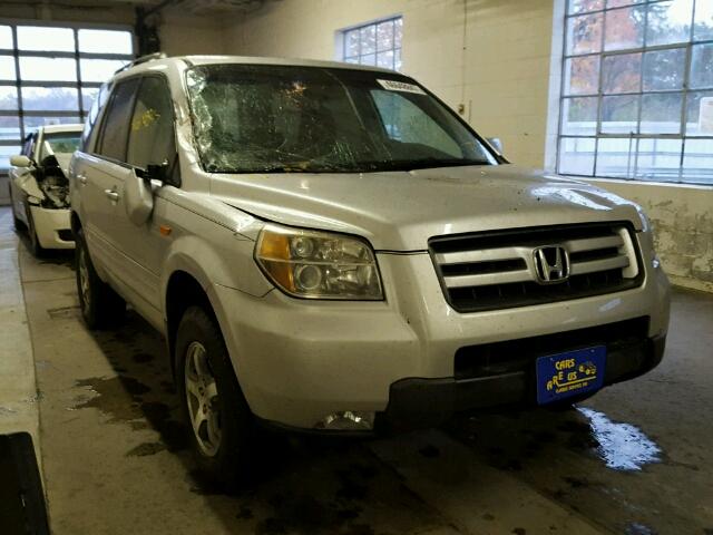 5FNYF18378B051580 - 2008 HONDA PILOT SE SILVER photo 1