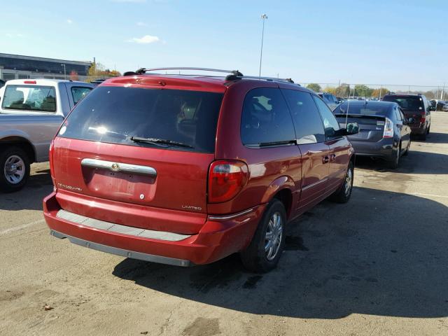 2A4GP64L26R916611 - 2006 CHRYSLER TOWN & COU RED photo 4