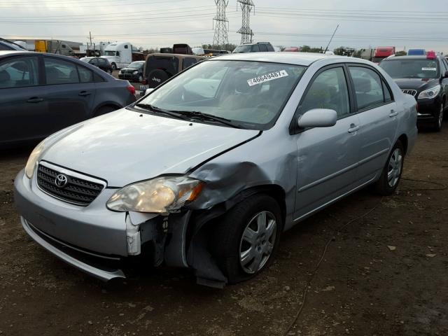 1NXBR30E38Z042559 - 2008 TOYOTA COROLLA CE SILVER photo 2