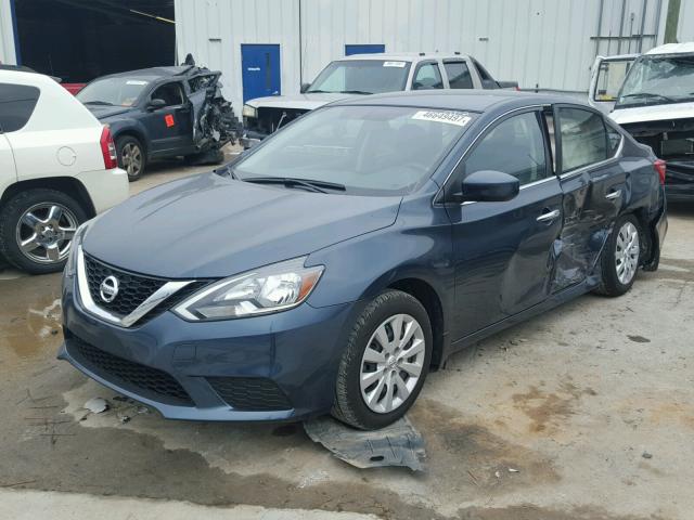 3N1AB7AP9GL682461 - 2016 NISSAN SENTRA S BLUE photo 2