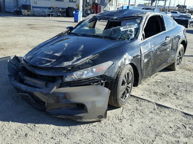 1HGCS1B3XCA023306 - 2012 HONDA ACCORD LX BLACK photo 2