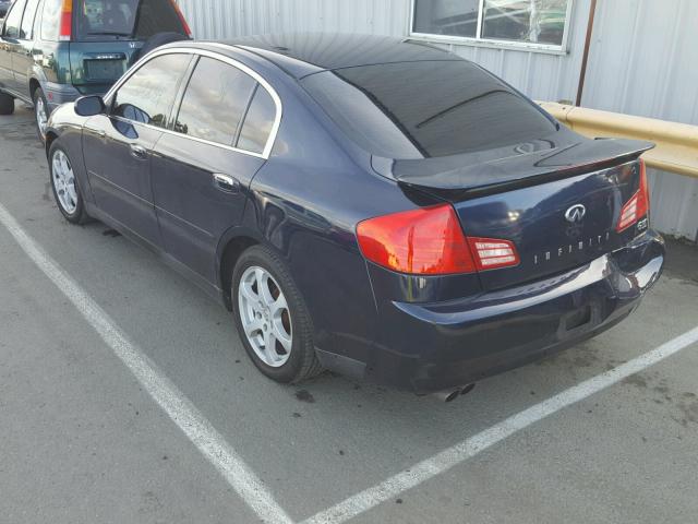 JNKCV51E94M612362 - 2004 INFINITI G35 BLUE photo 3