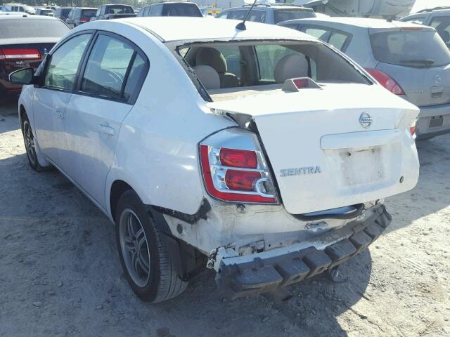 3N1AB61E78L646276 - 2008 NISSAN SENTRA 2.0 WHITE photo 3