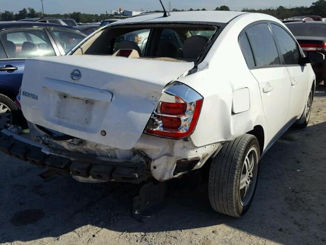 3N1AB61E78L646276 - 2008 NISSAN SENTRA 2.0 WHITE photo 4