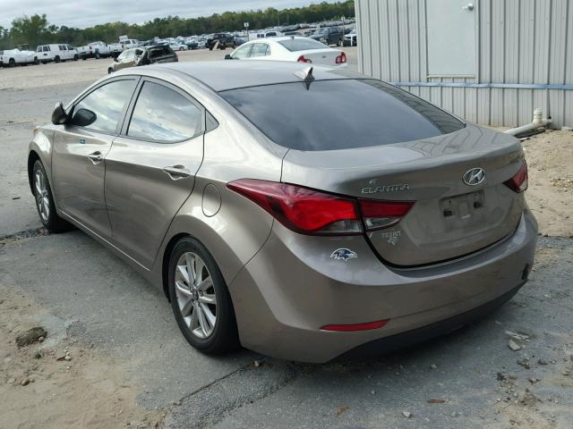 5NPDH4AEXEH533589 - 2014 HYUNDAI ELANTRA GOLD photo 3