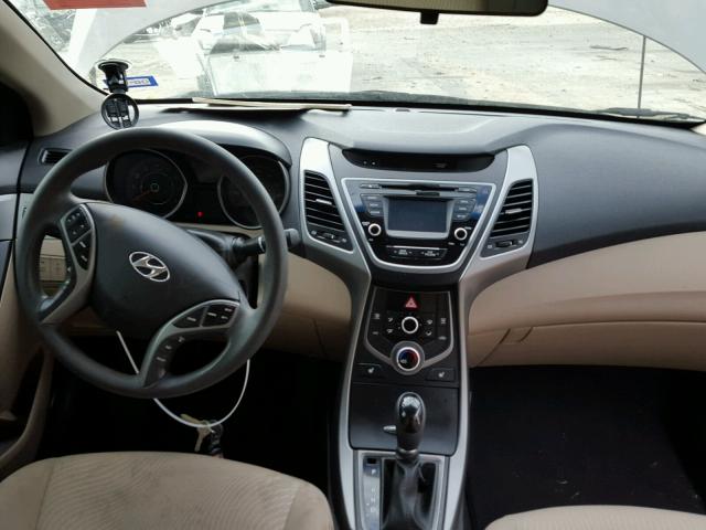 5NPDH4AEXEH533589 - 2014 HYUNDAI ELANTRA GOLD photo 9