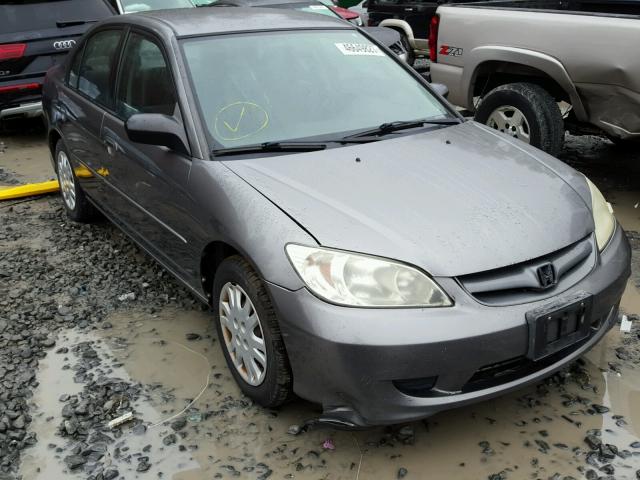 2HGES16684H555041 - 2004 HONDA CIVIC LX GRAY photo 1