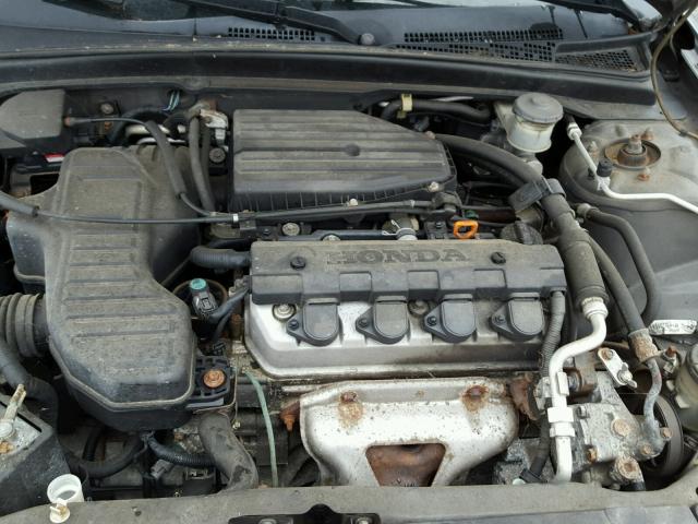 2HGES16684H555041 - 2004 HONDA CIVIC LX GRAY photo 7