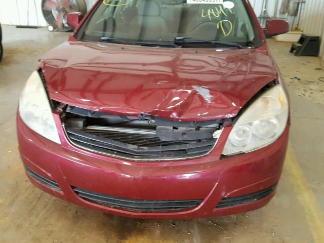 1G8ZS57N57F154849 - 2007 SATURN AURA XE MAROON photo 9