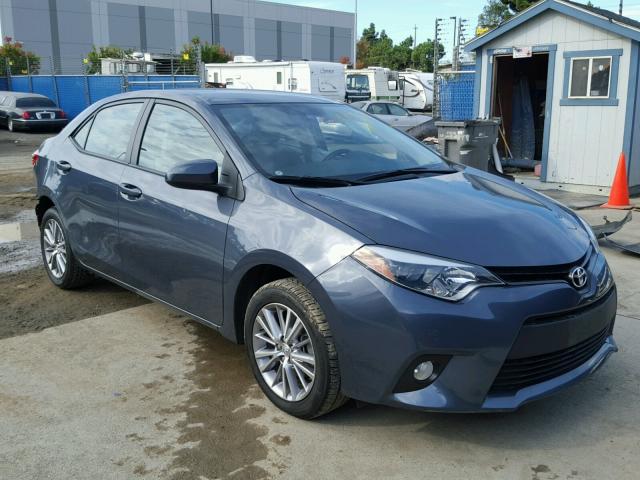 5YFBURHE6EP099051 - 2014 TOYOTA COROLLA L GRAY photo 1