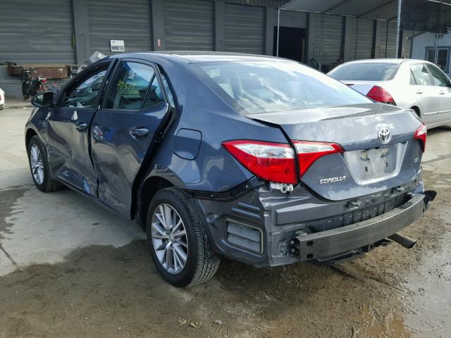 5YFBURHE6EP099051 - 2014 TOYOTA COROLLA L GRAY photo 3