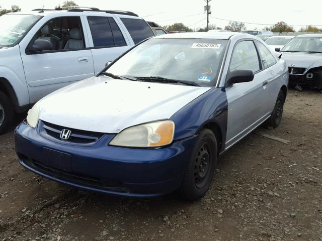 1HGEM21125L077019 - 2005 HONDA CIVIC SILVER photo 2