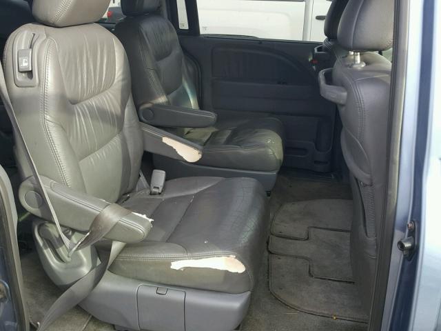 5FNRL38716B115282 - 2006 HONDA ODYSSEY BLUE photo 6