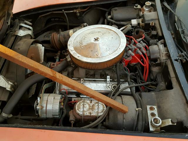 1Z37J4S406493 - 1974 CHEVROLET CORVETTE ORANGE photo 7