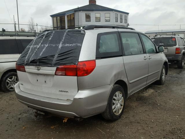 5TDZA23C76S548878 - 2006 TOYOTA SIENNA CE SILVER photo 4