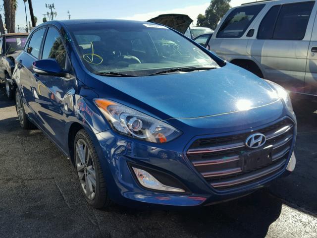 KMHD35LH6GU302897 - 2016 HYUNDAI ELANTRA GT BLUE photo 1