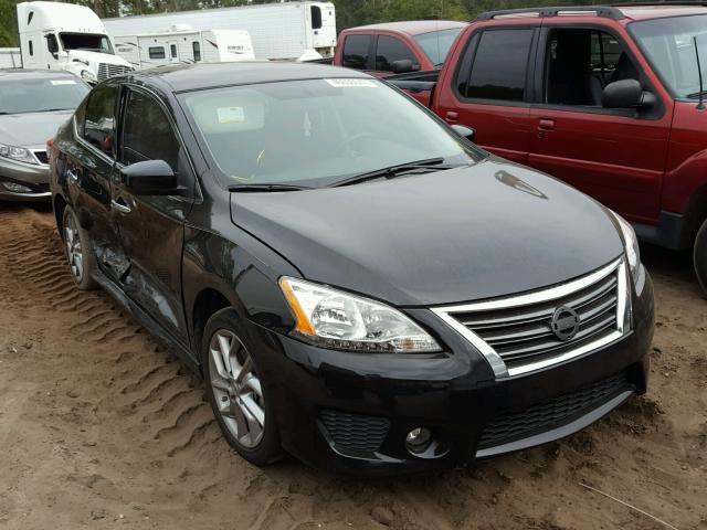 3N1AB7AP4EY312423 - 2014 NISSAN SENTRA S BLACK photo 1