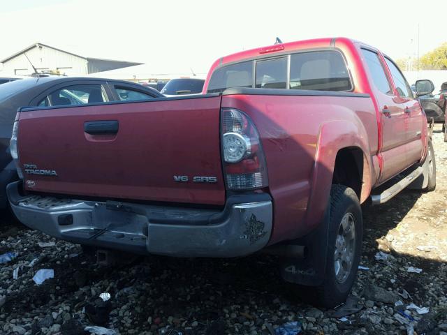 3TMMU4FN8CM038819 - 2012 TOYOTA TACOMA DOU RED photo 4